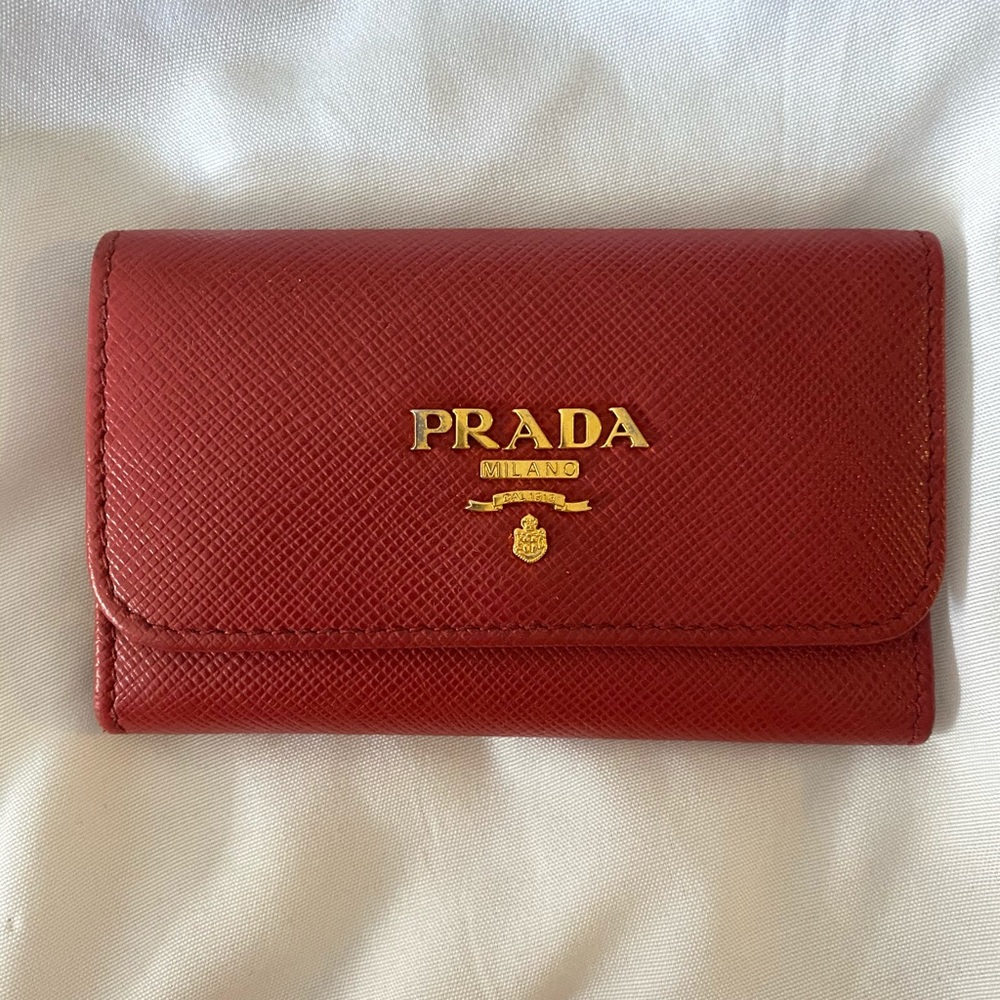 Prada card & key holder - red ❤️